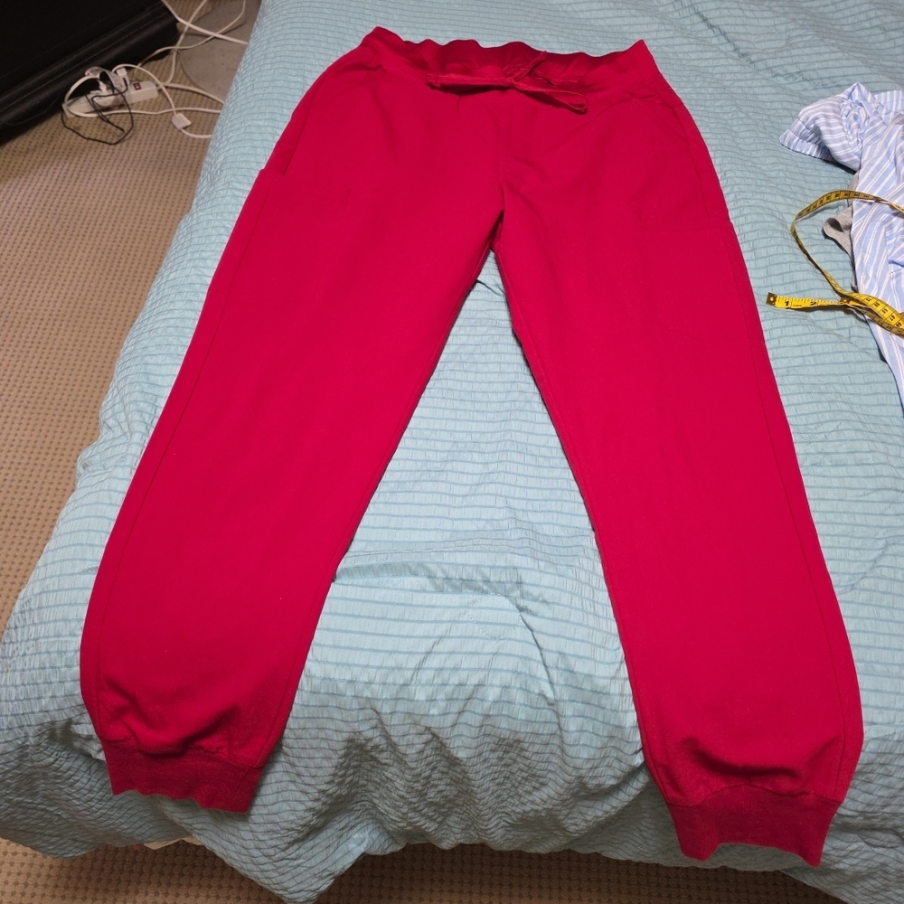 Kids Red Jogger Pants